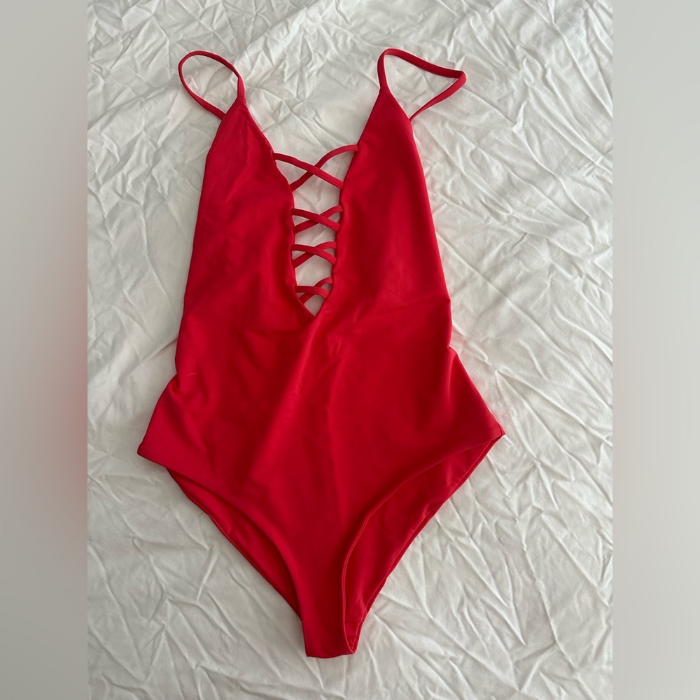 Mara Hoffman Lattice Tanya One piece